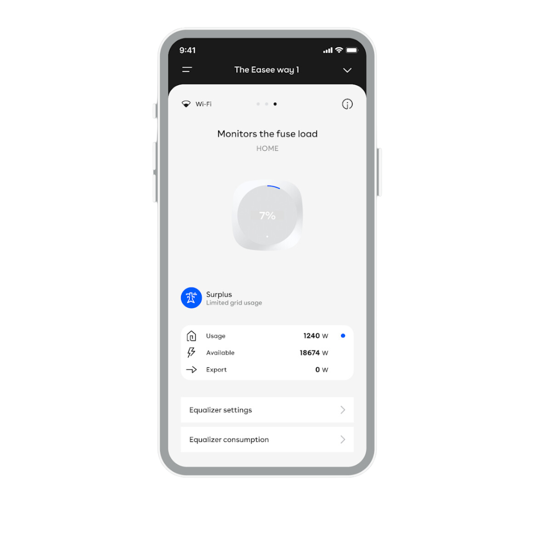 easee one charger app ireland ev charging